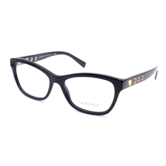Versace Optical VE3225 GB1 54.16 140 Shinny Black - Picture 1 of 7